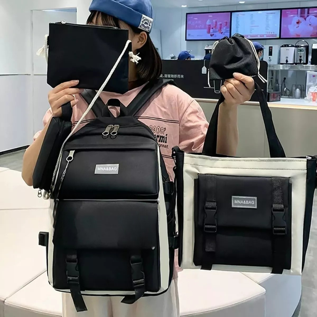 Vista 2 de Maleta Escolar 4 en 1 Kawai Morral V1